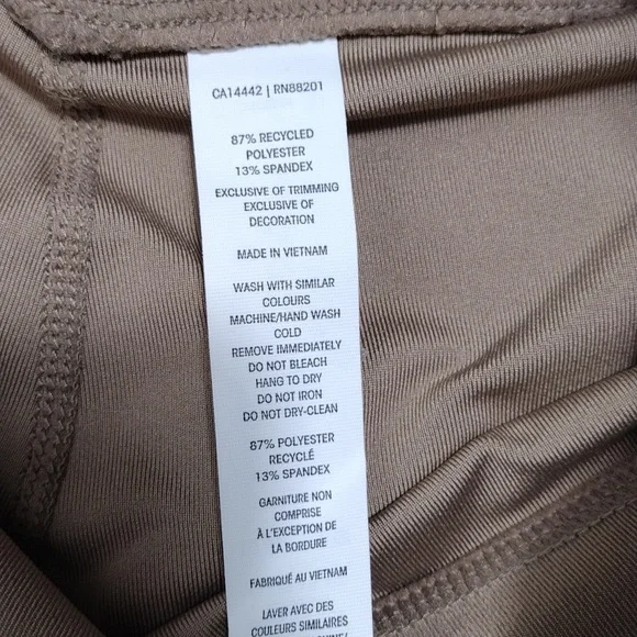 NWT Mpg Sport Avail Deep Taupe High Waisted Bike Short Women Size Small - Picture 9 of 10